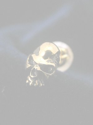 画像1:  {SOLD} haraKIRI ハラキリ 髑髏ピアス{-}