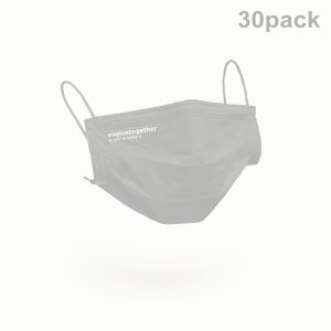 画像1:   evolvetogether イヴォルブトゥギャザー BLACK（30 face masks pack｜30枚入り）{-BCS}