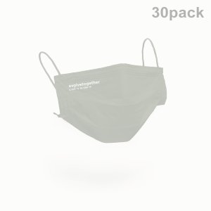 画像1:   evolvetogether イヴォルブトゥギャザー GREEN（SAGE）（30 face masks pack｜30枚入り）{-BCS}