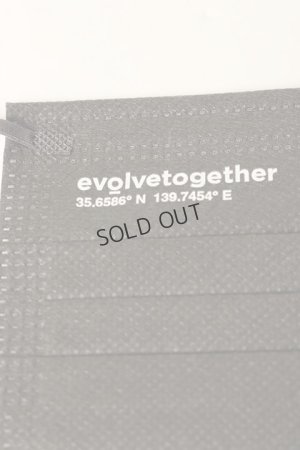 画像7: {SOLD}evolvetogether イヴォルブトゥギャザー GRAY（30 face masks pack｜30枚入り）{-BCS}