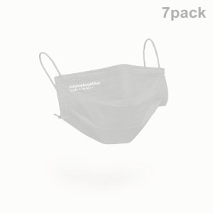 画像1:   evolvetogether イヴォルブトゥギャザー GRAY（7 face masks pack｜7枚入り）{-BCS}