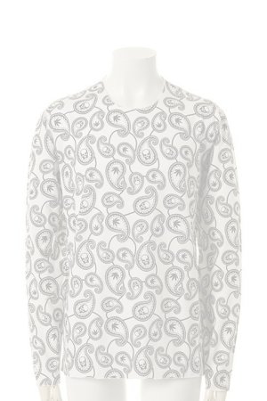 画像1:   lucien pellat-finet ルシアン ペラフィネ PAISLEY ALLOVER LONG SLEEVE T-SHIRT{-AFA}