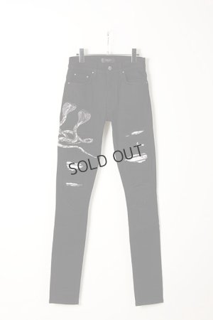 画像1: {SOLD}AMIRI アミリ Snake Patch Jean{-AIA}