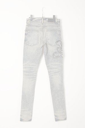 画像2:  {SOLD} AMIRI アミリ Snake Patch Jean {-AIA}  :F9M01105SD-IND 