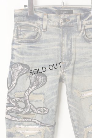 画像3: {SOLD}AMIRI アミリ Snake Patch Jean{-AIA}