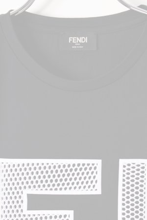 画像4:   FENDI フェンディ T-SHIRT FF MESH LIGHT JERSEY {-AIS}  :FAF532A78M-BLK 