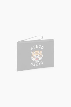 画像1:   KENZO ケンゾー ラージ 'KENZO Varsity' パース イン エンブロイダリー ナイロン {-BDA}  :FE55PM612F27-99-TU 