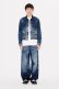 画像3: KENZO ケンゾー スリム プリーツ トラッカー ジャケット ジャパニーズ デニム{-BEA} (3)