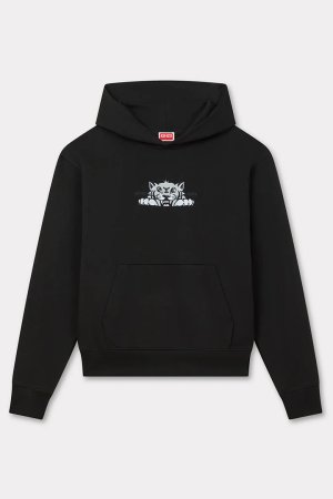 画像1: KENZO ケンゾー KENZO Happy Tiger' エンブロイド コットン フ―ディー {-BEA}