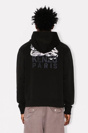 画像4: KENZO ケンゾー KENZO Happy Tiger' エンブロイド コットン フ―ディー {-BEA}