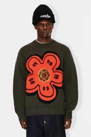 画像3: KENZO ケンゾー Kenzo x Futura 2000' エンブロイダリー ニット ウール ジャンパー{-BEA}