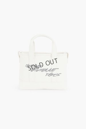 画像2: {SOLD}KENZO ケンゾー Kenzo x Futura 2000' キャンバス 'Kenzo Utility' スモール トートバッグ{-BEA}