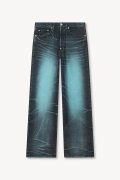 KENZO ケンゾー ターンアップワイド フィット ジーンズ イン ジャパニーズ デニム{-BFS}