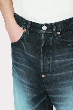 画像5: KENZO ケンゾー ターンアップワイド フィット ジーンズ イン ジャパニーズ デニム{-BFS}