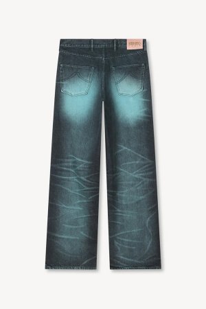 画像8: KENZO ケンゾー ターンアップワイド フィット ジーンズ イン ジャパニーズ デニム{-BFS}
