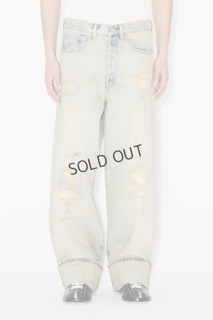 画像2: {SOLD}KENZO ケンゾー ターンアップ ワイド フィット ジーンズ イン ジャパニーズ デニム{-BFS}