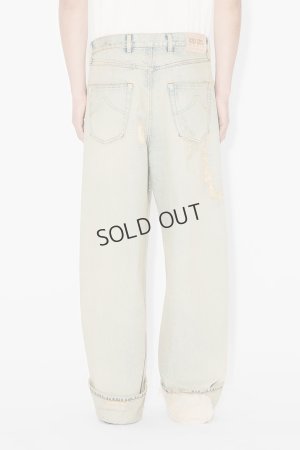 画像3: {SOLD}KENZO ケンゾー ターンアップ ワイド フィット ジーンズ イン ジャパニーズ デニム{-BFS}