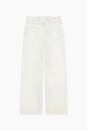 画像8:   KENZO ケンゾー ターンアップ ワイド フィット ジーンズ イン ジャパニーズ デニム {-BFS}  :FG55DP4246Q8-DB 