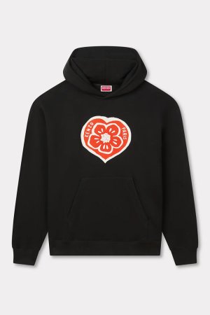 画像1: KENZO ケンゾー KENZO Boke Heart' オーバーサイズ フーディー イン コットン{-BFS}