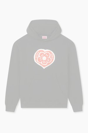 画像1:   KENZO ケンゾー KENZO Boke Heart' オーバーサイズ フーディー イン コットン {-BFS}  :FG55HO4004MJ-99J-L 