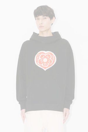 画像2:   KENZO ケンゾー KENZO Boke Heart' オーバーサイズ フーディー イン コットン {-BFS}  :FG55HO4004MJ-99J-L 