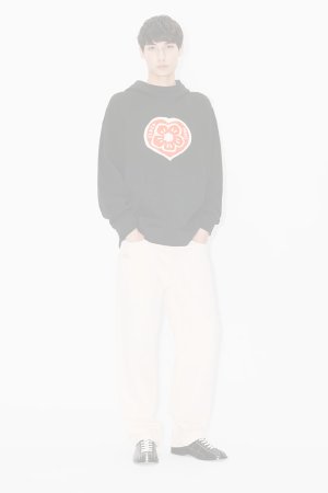 画像4:   KENZO ケンゾー KENZO Boke Heart' オーバーサイズ フーディー イン コットン {-BFS}  :FG55HO4004MJ-99J-L 