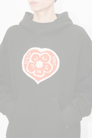 画像5:   KENZO ケンゾー KENZO Boke Heart' オーバーサイズ フーディー イン コットン {-BFS}  :FG55HO4004MJ-99J-L 