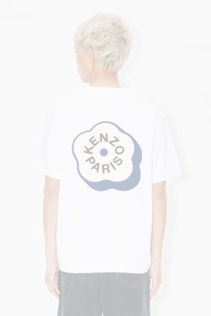 画像2:   KENZO ケンゾー Boke Flower 2.0' エンブロイダリー オーバーサイズ Tシャツ イン コットン {-BFS}  :FG55TS4024SG-01 