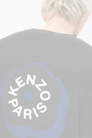 画像6:   KENZO ケンゾー Boke Flower 2.0' エンブロイダリー オーバーサイズ Tシャツ イン コットン {-BFS}  :FG55TS4024SG-99J 
