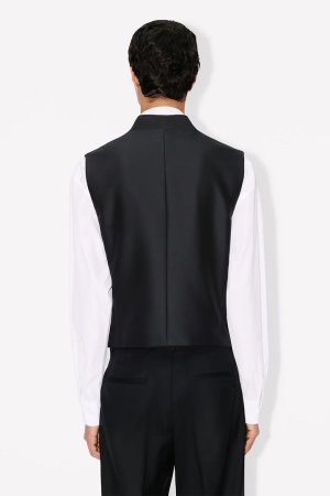 画像4: KENZO ケンゾー Kimono gilet in virgin wool and silk{-BFS}