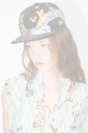 画像2:   KENZO ケンゾー KENZO x New Era' エンブロイダリー キャップ {-BFS}  :FG58AC941F12-99 