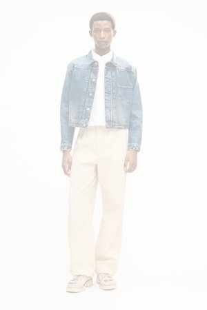 画像4: KENZO ケンゾー KENZO Wildflower' クロップド プリーツ トラッカー ジャケット イン ジャパニーズ デニム{-BFA}