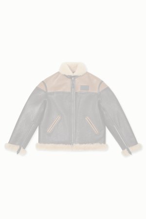 画像1: KENZO ケンゾー KENZO Flying Boke' ユニセックス ブルゾン イン シープ シアリング{-BFA}