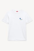 KENZO ケンゾー KENZO Tulip' エンブロイダリー スリム Tシャツ イン コットン{-BFA}