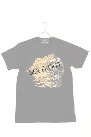 画像1: {SOLD}DOMREBEL ドムレーベル FIRESKULL T-SHIRT ブラックスワロフスキー/カスタムモデル{-AHS}