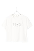   FENDI フェンディ ホワイトコットン Tシャツ {FS7389ALCAF0ZNM-BBA}  :FS7389ALCA-WHT 