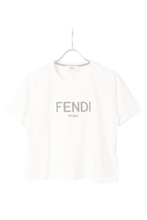 画像1:   FENDI フェンディ ホワイトコットン Tシャツ {FS7389ALCAF0ZNM-BBA}  :FS7389ALCA-WHT 