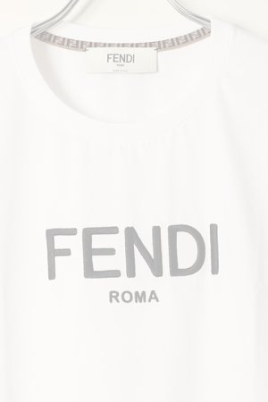 画像2:   FENDI フェンディ ホワイトコットン Tシャツ {FS7389ALCAF0ZNM-BBA}  :FS7389ALCA-WHT 