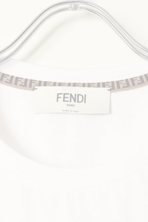 画像4:   FENDI フェンディ ホワイトコットン Tシャツ {FS7389ALCAF0ZNM-BBA}  :FS7389ALCA-WHT 