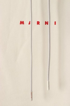 画像4: 【 30%OFF セール108,900円→76,230円】 MARNI マルニ ホワイト ミニ Marniプリント オーガニックコットン製フーディー{FUMU0073P8USCU87L1W02-BDS}