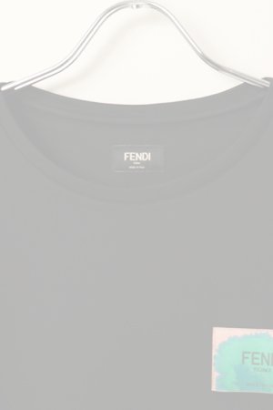 画像2:   FENDI フェンディ Black jersey T-shirt {-BDS}  :FY0894AN1U-F0QA1-XL 
