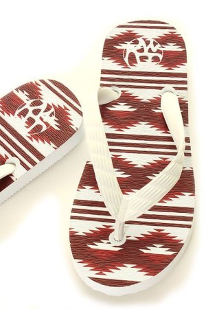 画像4: ▽ 70%OFF アウトレットセールセール6,380円→1,914円▽ AKM エイケイエム ORIGINAL ETHNIC BORDER BEACH SANDAL TSUKUMO{G194-GOM003-HB1048-AGS}