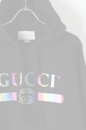 画像3:   GUCCI グッチ ロゴ コットンスウェットシャツ{-AHA}