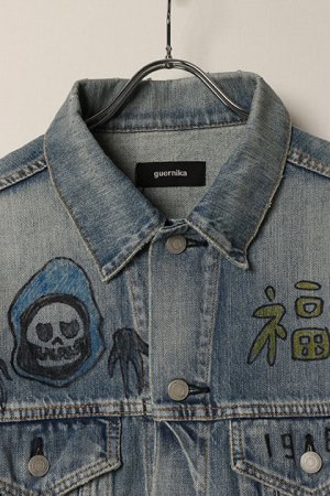 画像2: guernika ゲルニカ Graffiti Paint Denim Jacket{-BDA}{E-}