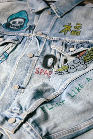 画像6: guernika ゲルニカ Graffiti Paint Denim Jacket{-BDA}{E-}
