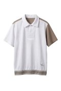 1PIU1UGUALE3 GOLF ウノピゥウノウグァーレトレ ゴルフ ADP GOLF HEM TAPE RETRO SPORT POLO{E-}{-BFS}