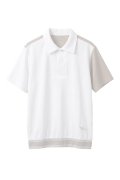   1PIU1UGUALE3 GOLF ウノピゥウノウグァーレトレ ゴルフ ADP GOLF HEM TAPE RETRO SPORT POLO{E-}{-BFS}