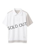 1PIU1UGUALE3 GOLF ウノピゥウノウグァーレトレ ゴルフ ADP GOLF HEM TAPE RETRO SPORT POLO{E-}{-BFS}