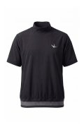 1PIU1UGUALE3 GOLF ウノピゥウノウグァーレトレ ゴルフ ADP GOLF HEM TAPE CRAZY MOCK NECK{E-}{-BFS}