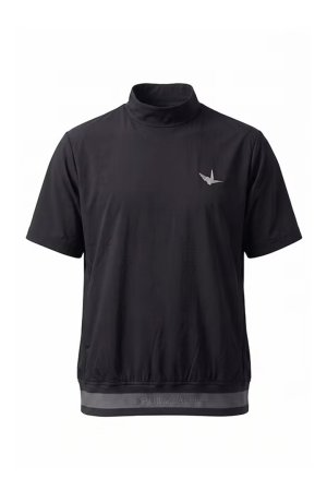 画像1: 1PIU1UGUALE3 GOLF ウノピゥウノウグァーレトレ ゴルフ ADP GOLF HEM TAPE CRAZY MOCK NECK{E-}{-BFS}